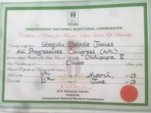 INEC withdraws certificate of return from Ondo APC lawmaker