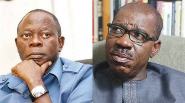 Oshiomhole-Obaseki rift deepens, as governor sacks eight commissioners