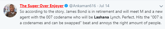 Lashana Lynch Is Set To Become The First Female James Bond