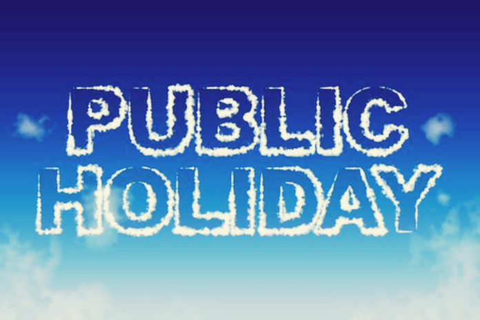 Government Declares Public Holiday