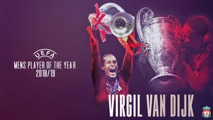 Breaking News: Van Dijk Beats Ronaldo And Messi To Win UEFA Men's Player Of The Year