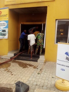 Xenophobia: Angry Nigerians Allegedly Set MTN Office In Lagos On Fire