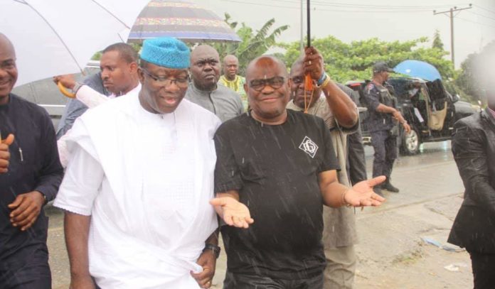 Wike Speaks On Being Against Islam As He Shows Governor Fayemi Site Of Demolished Mosque