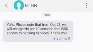 JUST IN: FG Releases Statement On MTN N4 USSD Bank Charges