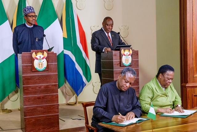 Xenophobia: Nigeria And South Africa Sign 30 Trade Deals