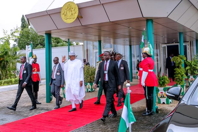 President Buhari Jets Out To South Africa