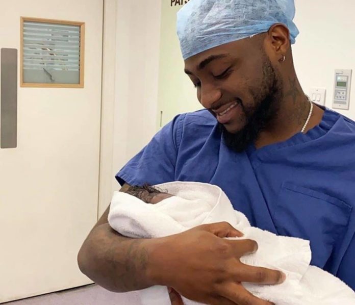 And Its A Boy! Davido Welcome His First Son With Chioma