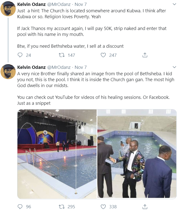 N50k Per Swim: The "Healing Pool" Built By Popular Pastor In Abuja