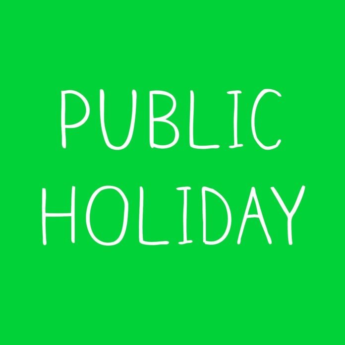 Government Declares Public Holiday