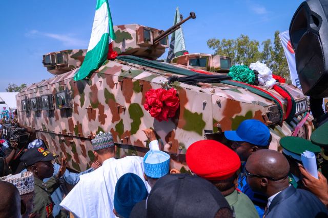 President Buhari Unveils Made In Nigeria Military Vehicles (Photos)