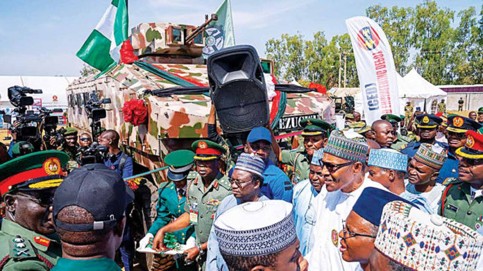 President Buhari Unveils Made In Nigeria Military Vehicles (Photos)