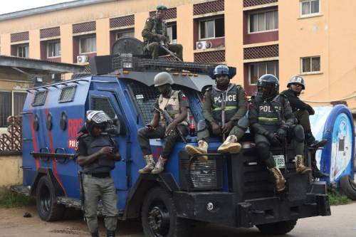 Chaos As Police In Armoured Tanks Invade Assemblies Of God Church, Chase Out Congregation