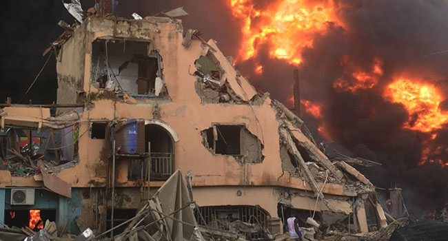 Family Of Four, 13 Others Killed, Boarding School And Over 50 Houses Razed In Lagos Explosion