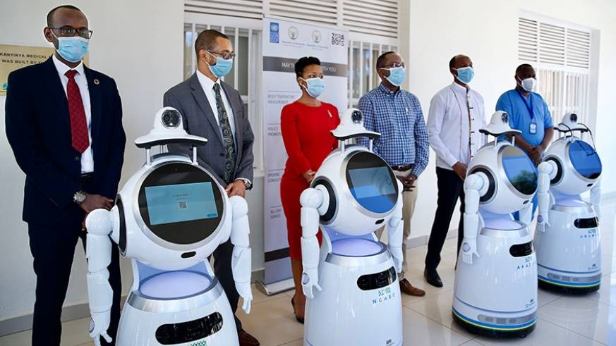 Rwanda takes delivery of robots that can screen ‘150 people per minute’ for Coronavirus (photos)