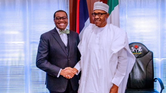 JUST IN: Buhari meets AfDB president, Adesina