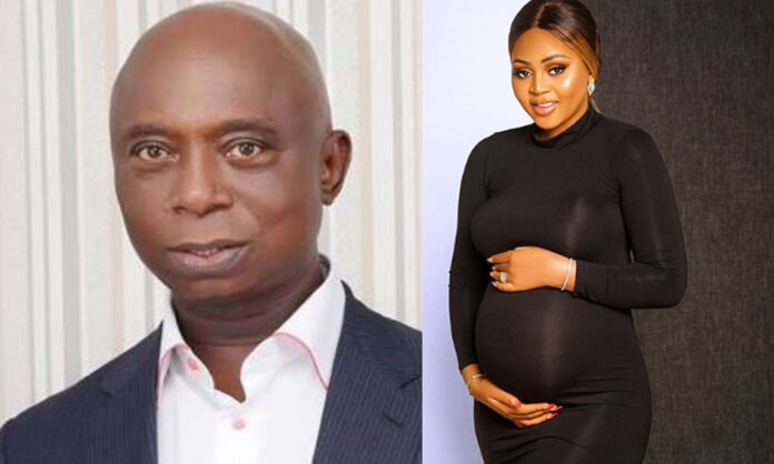 Ned Nwoko shows off his wives and children