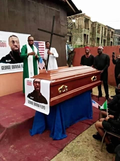 Nigerian Pastor 'reburies' George Floyd in Imo state 