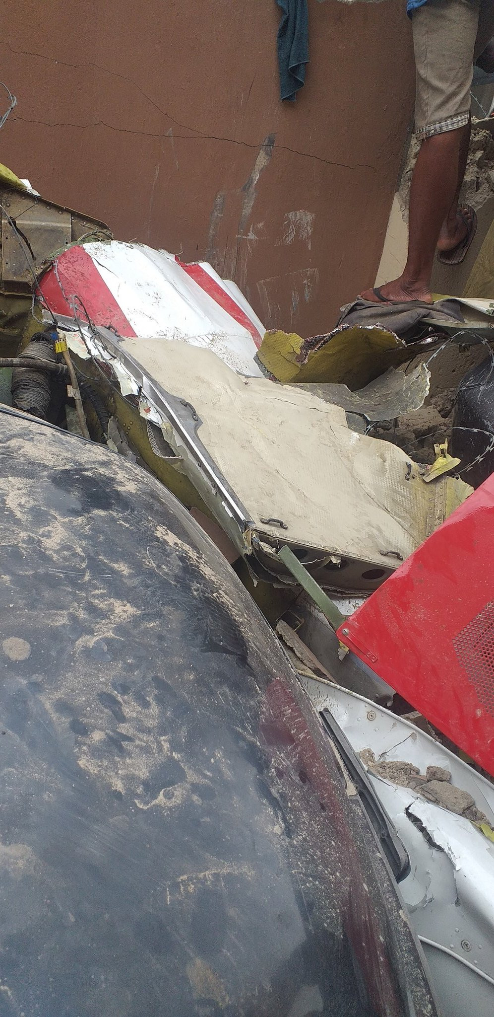 BREAKING NEWS: Helicopter Crashes Into Residential Building In Lagos