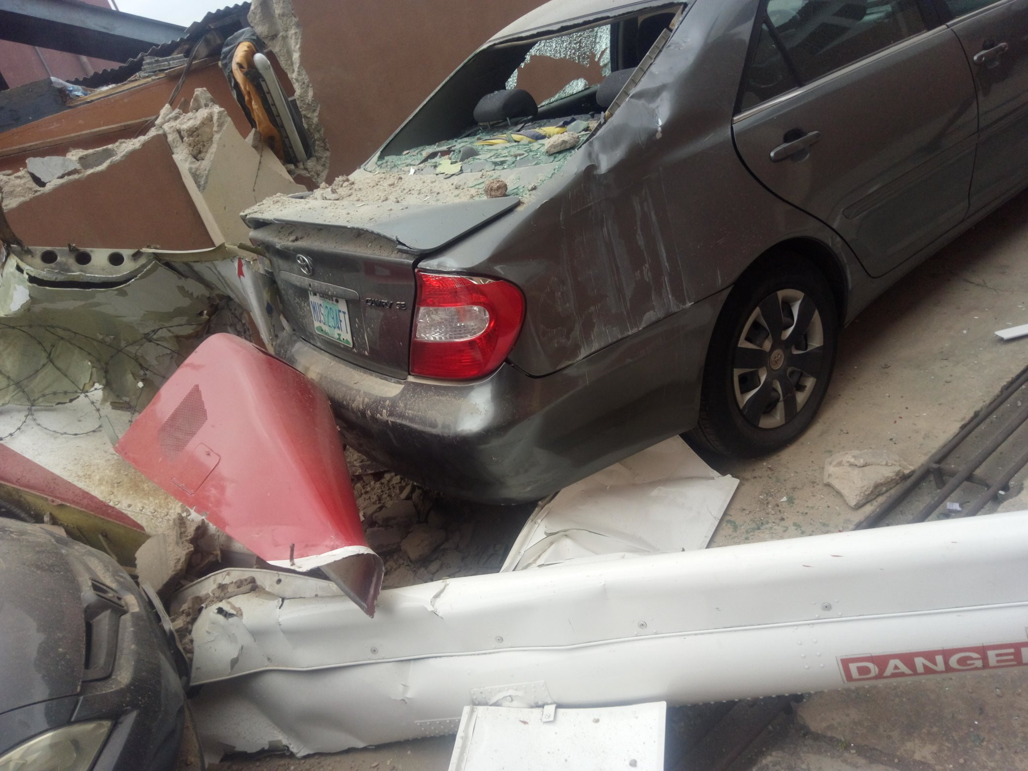 BREAKING NEWS: Helicopter Crashes Into Residential Building In Lagos