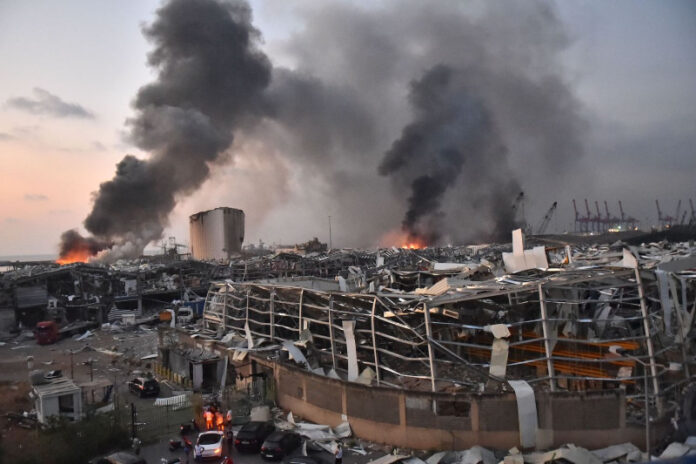 TOPSHOT-LEBANON-BLAST Justice Minister Becomes The Third Lebanese Cabinet Official To Quit After Beirut Blast