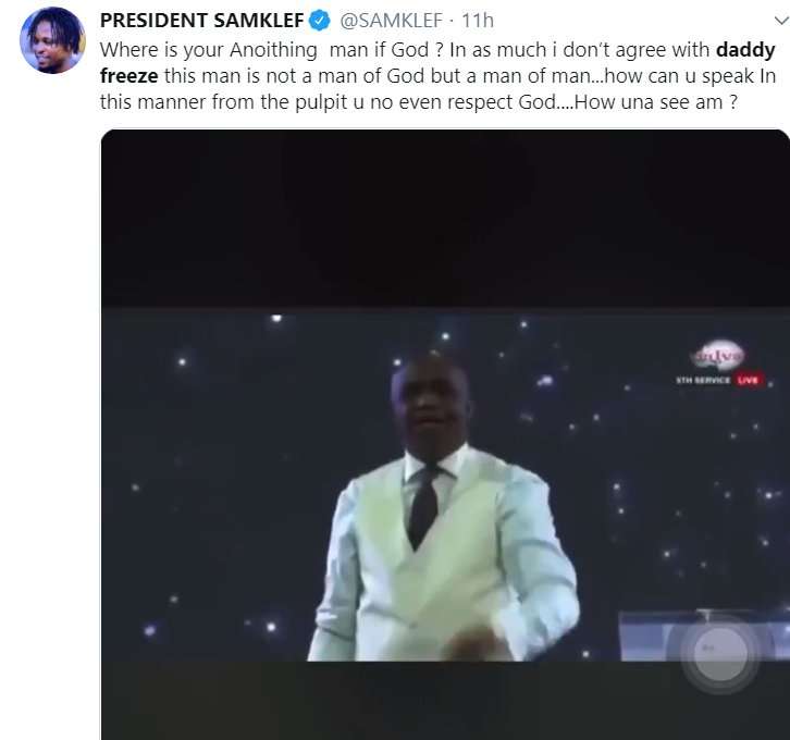 Nigerians Blast Pastor Ibiyeomie For Threatening To Kill Daddy Freeze Over Bishop Oyedepo