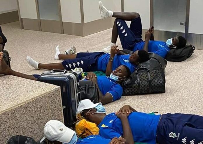 How Aubameyang, Gabon teammates slept on Gambia airport floor ahead of AFCON match